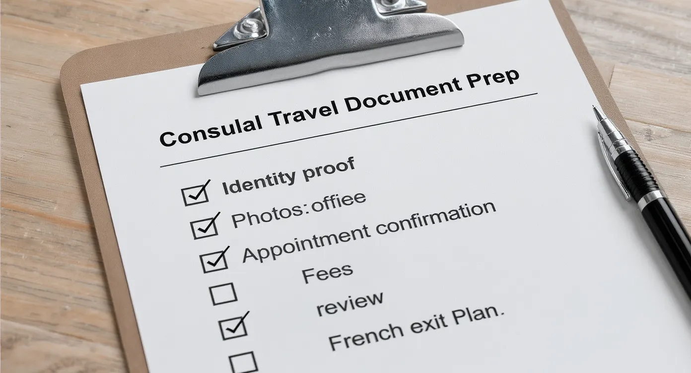 Simple clipboard checklist titled